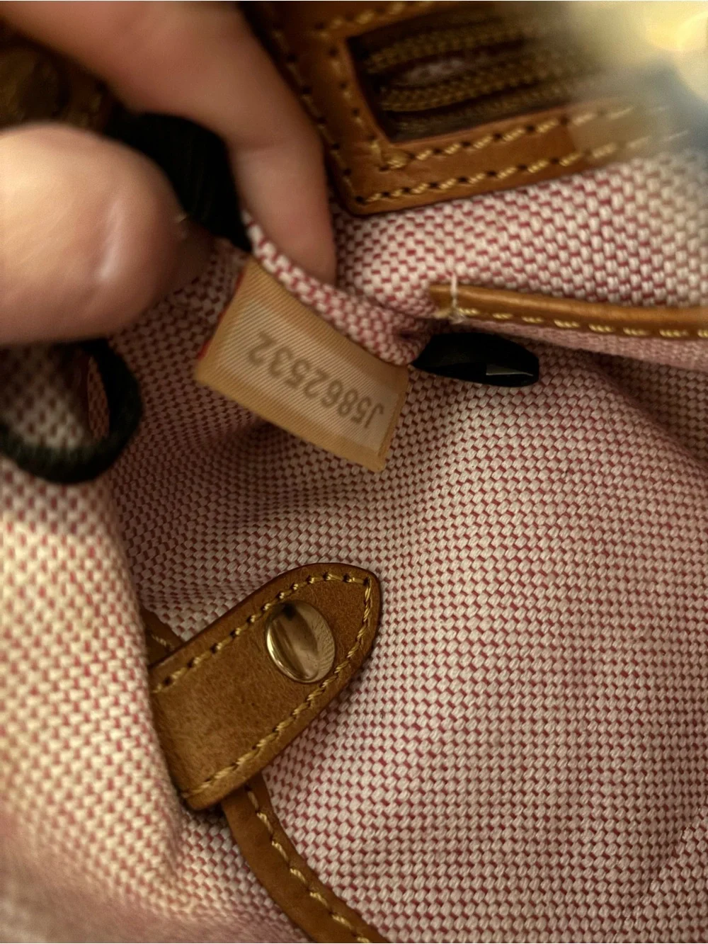 Dooney & Bourke Blue Pebbled Satchel with Tan Trim